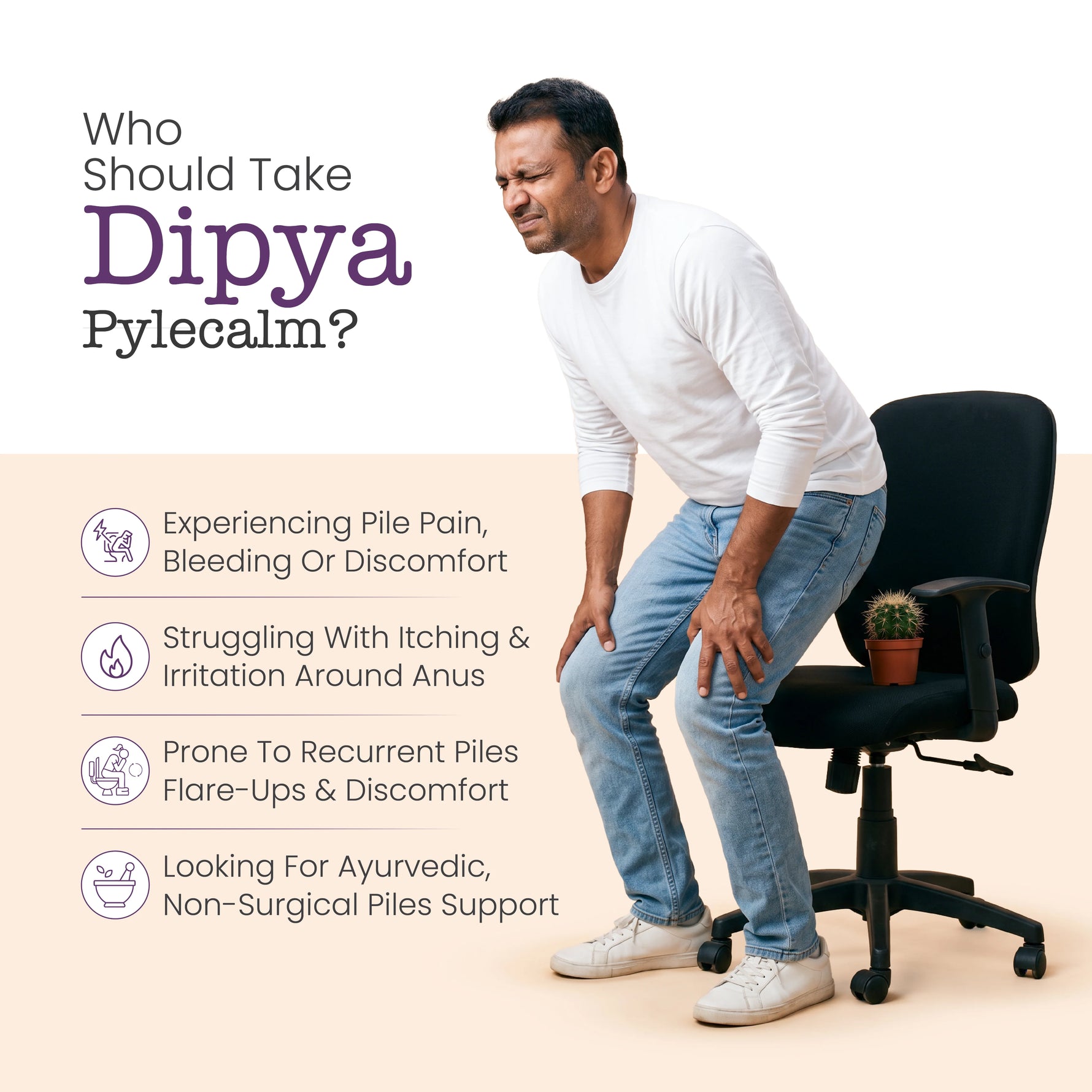 Vedistry Dipya Pylecalm Complete Piles Relief Kit (Tablets + Ointment)