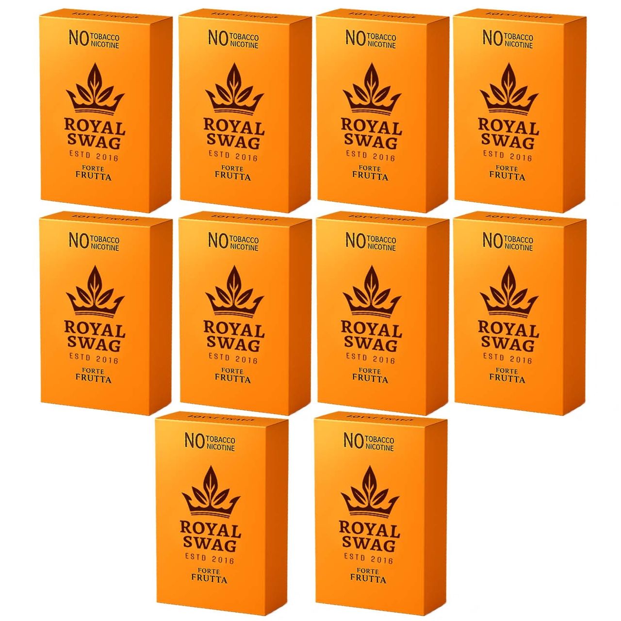 Royal Swag Herbal Cigarettes Frutta Flavour King Size - Tobacco Free (Bulk Pack of 100)