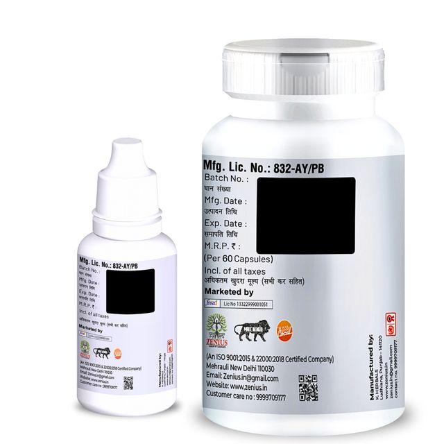 Zenius Eyevitan Kit - Eye Care Capsules and Drops for Eye Care and Vitamin Support