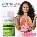 HealthVeda Lung Detox with Vitamin C & Grapeseed Extract Capsule