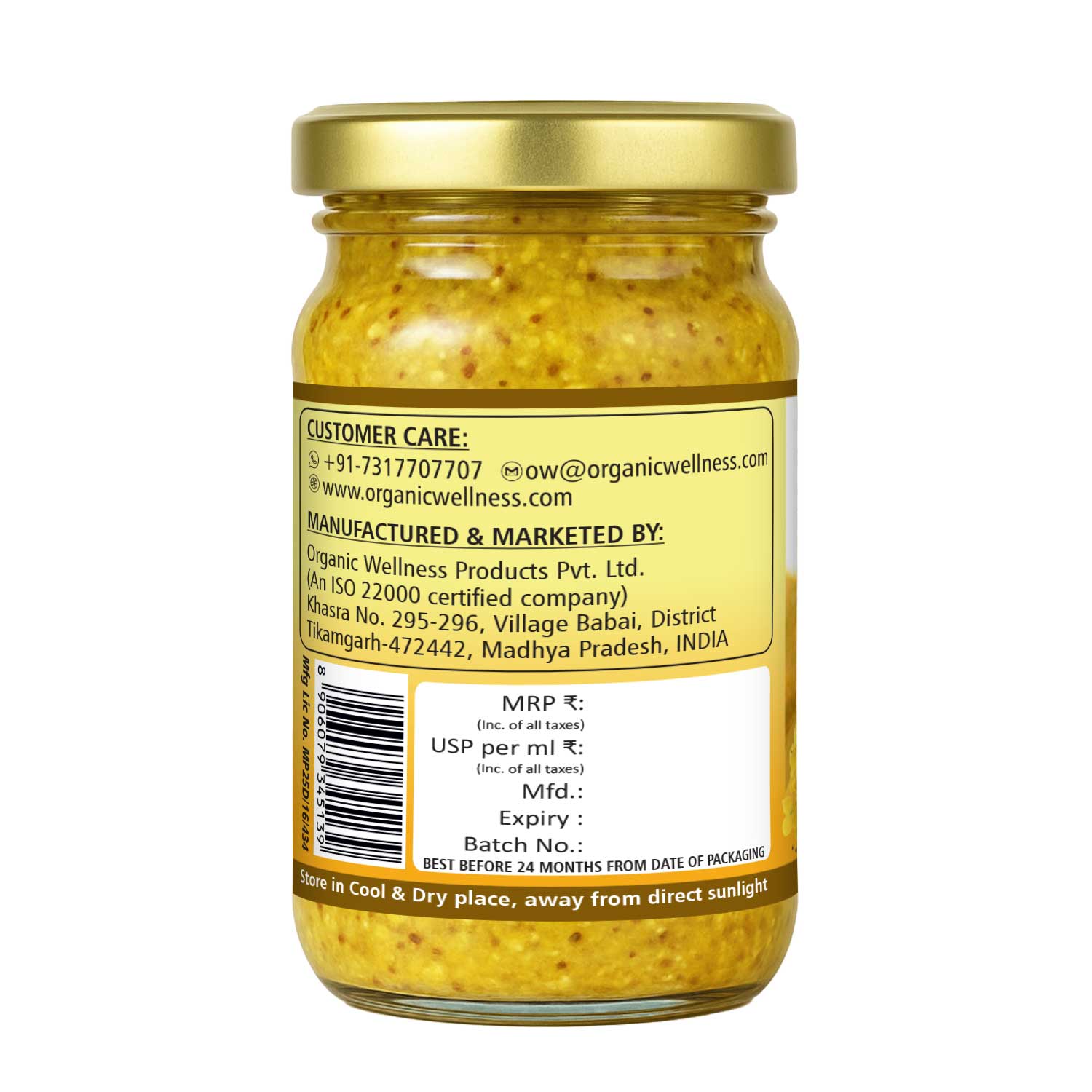 Organic Wellness Kasundi Mustard Sauce - 200 gm