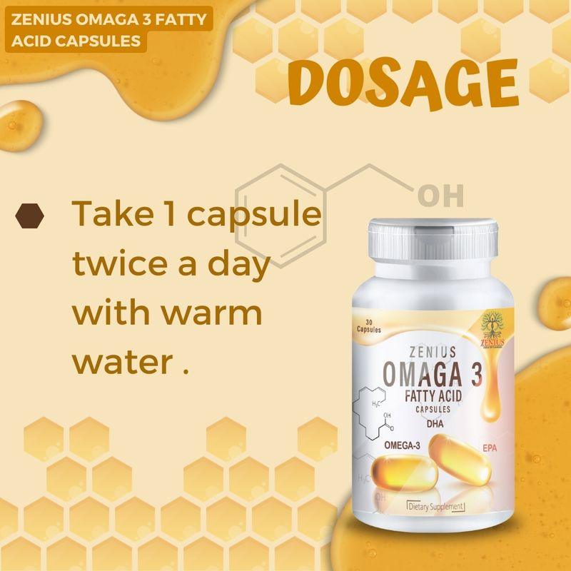 Zenius Omaga 3 fatty Acid Capsules - 30 Capsules