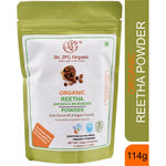 DR. JPG Organic Reetha Powder (228g) – 114g (Pack of 2) | 100% Certified Organic Soapnut Powder for Hair & Scalp