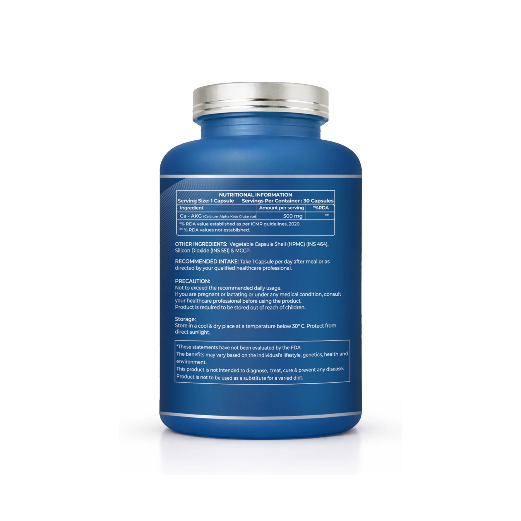De-Age CA-AKG 500mg, 30 Capsules | Cellular Energy & Healthy Aging Support