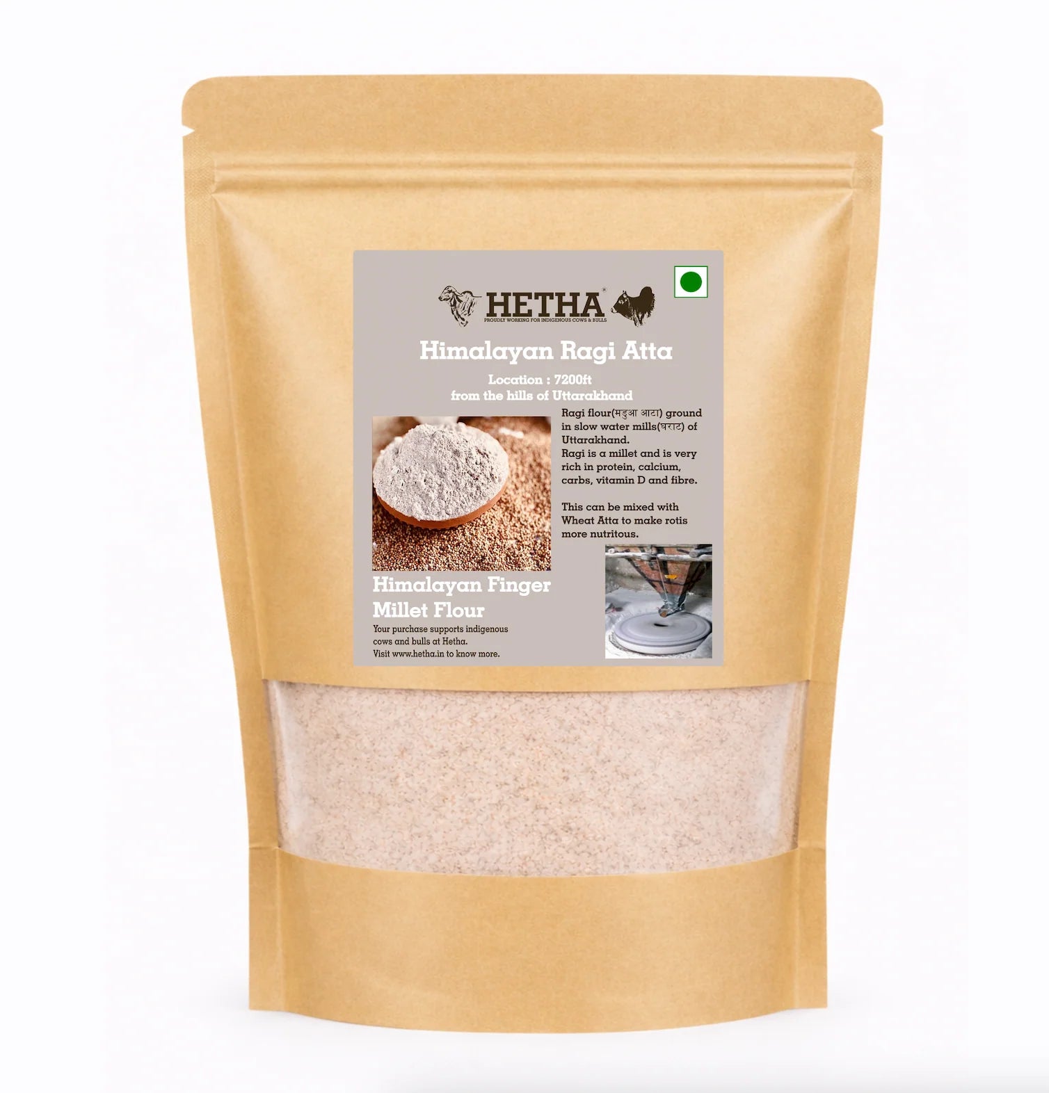 Hetha Himalayan Finger Millet / Ragi Flour - 1kg