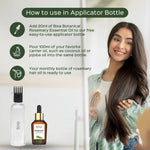 Bixa Botanical Rosemary Essential Oil | 100% Pure & Natural Top-Grade Essential Oil for Hair Growth & Scalp Health