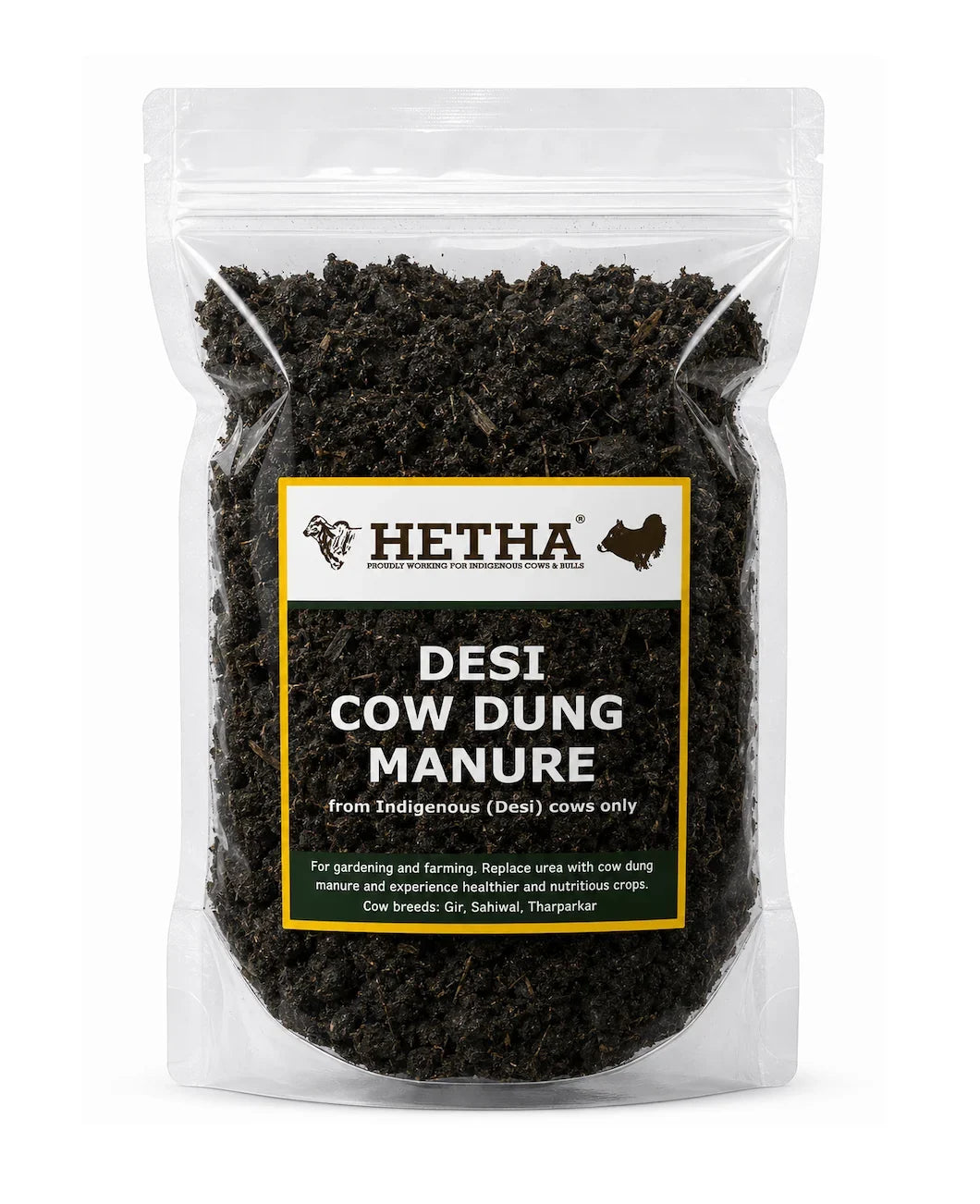 Hetha Desi Cow Dung Manure - 2kg