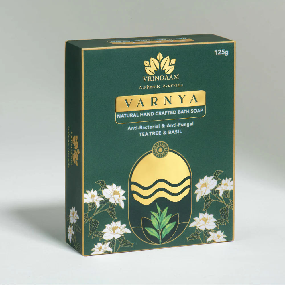 Vrindaam Varnya Tea Tree & Basil Soap