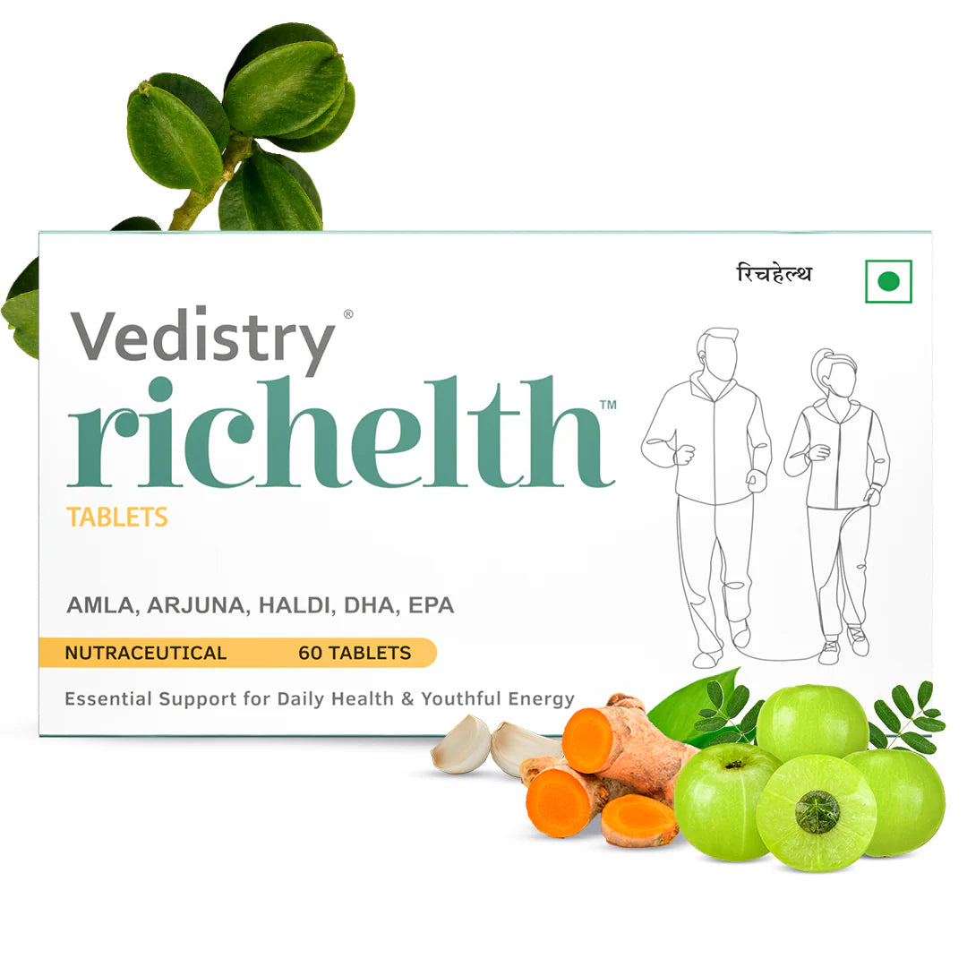 Vedistry Richelth Tablets 60s - Anti-Aging Cellular Health & Mitochondrial Energy Booster