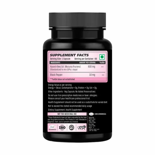 Adorreal Mucuna Pruriens Capsule | 60 Capsules