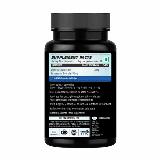 Adorreal Magnesium Glycinate Capsule | 60  Capsules