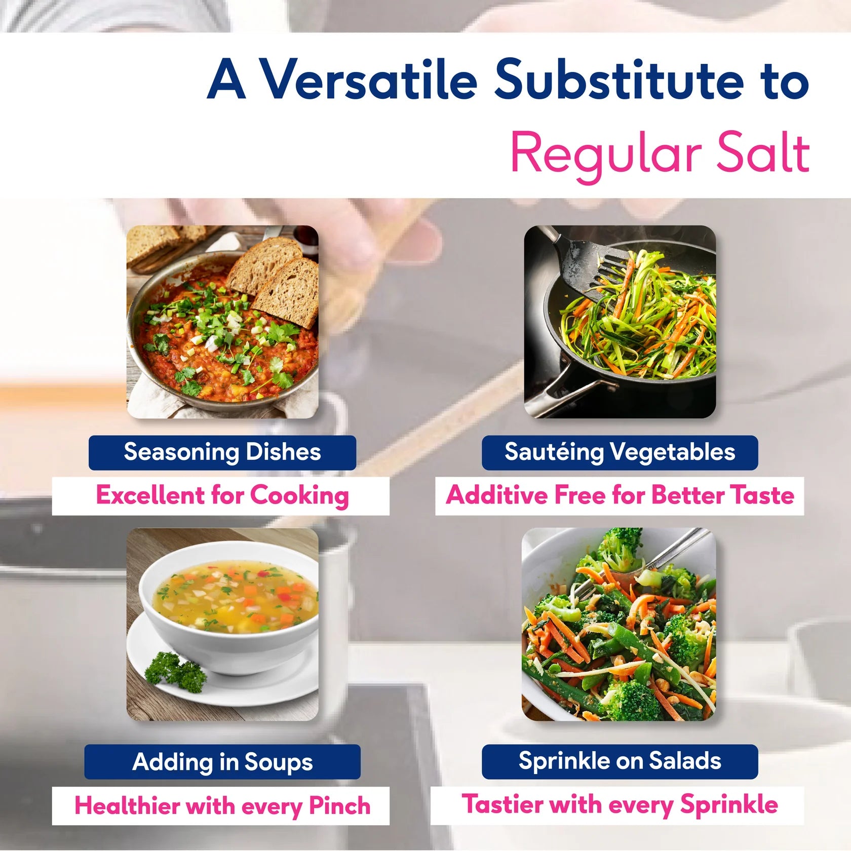 Sri Sri Tattva Rock Salt (Saindhava Lavana) - Fine Grain, Free Flow, Premium Quality - 1 kg