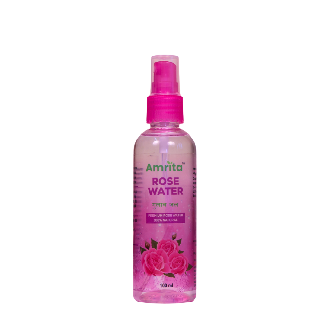 Amrita Rose Water for Skin Refresh & Toning | Natural Face Toner | 100 ml