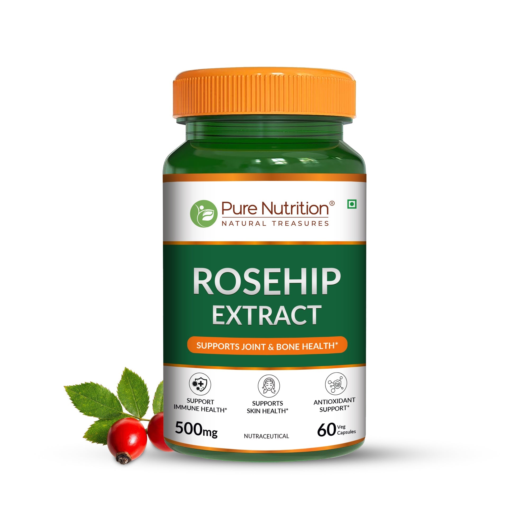 Pure Nutrition Rosehip Extract 500mg - 60 Capsules
