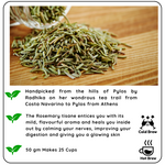 Radhika's Fine Teas Revvs Up Metabolism Rosemary Blend (50g) | Refreshing Herbal Tisane for Fat Burn, Digestion & Mental Clarity1