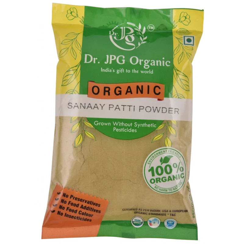 DR. JPG Organic Senna Powder (200g) – 100g (Pack of 2) | For Natural Bowel & Constipation Relief | 100% Certified Organic