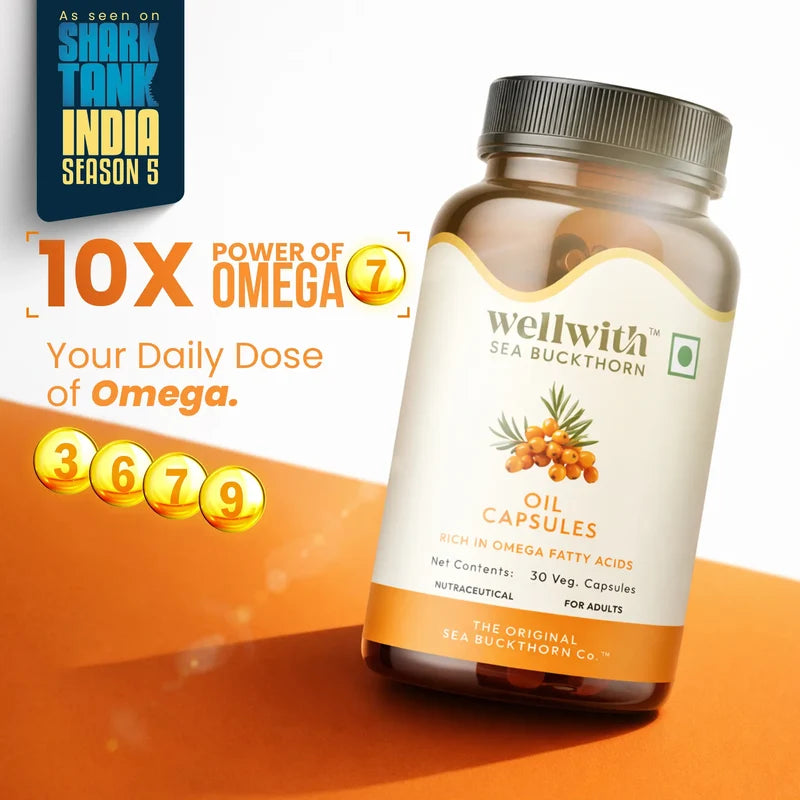WellWith Sea Buckthorn Omega 7 Oil Capsule (30 Each)