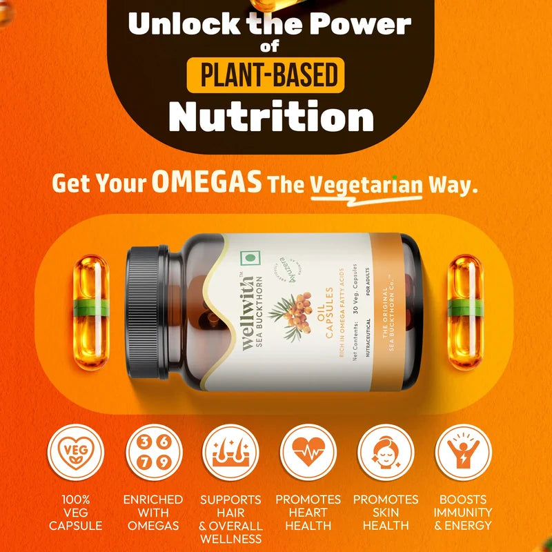 WellWith Sea Buckthorn Omega 7 Oil Capsule (30 Each)