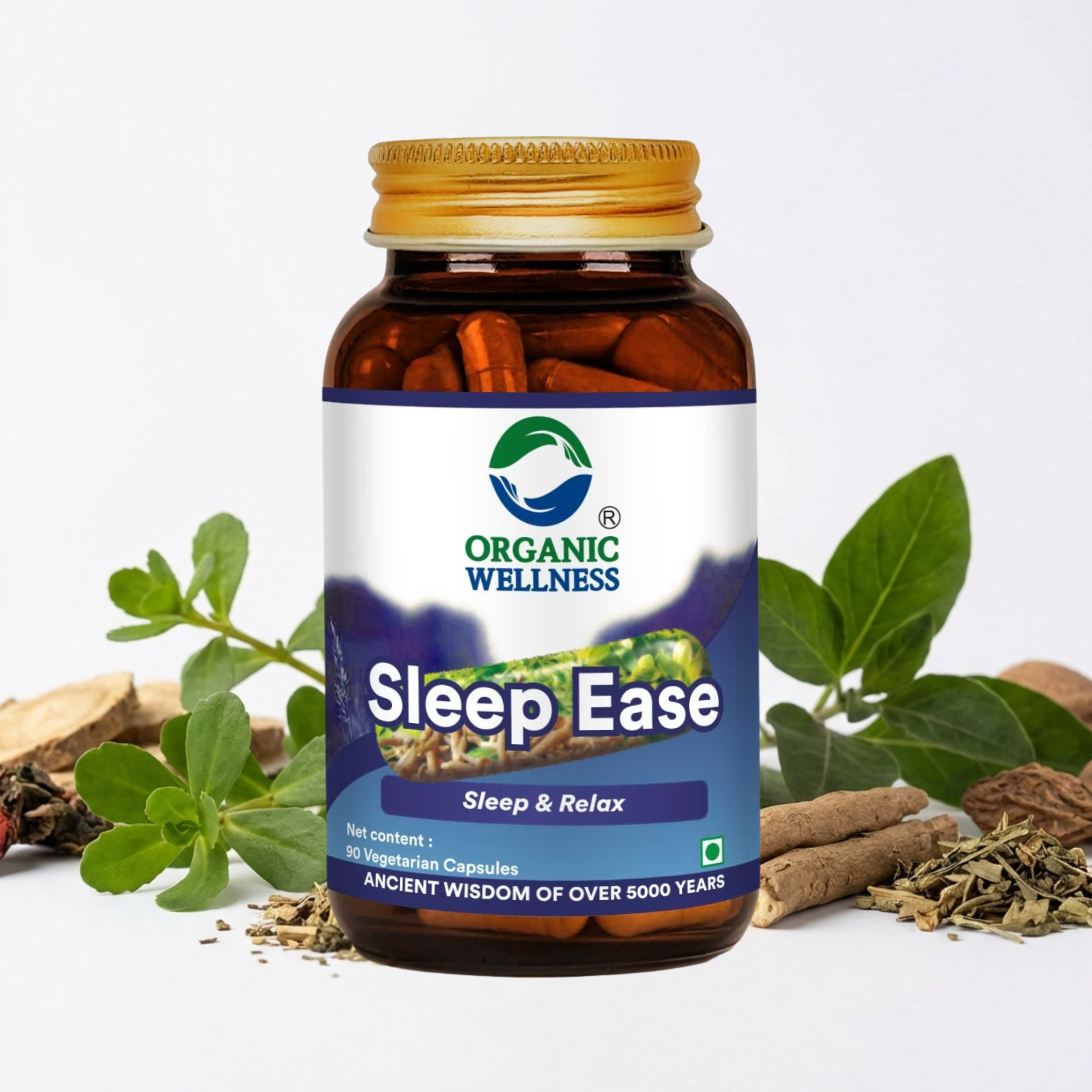 Organic Wellness Sleep Ease Capsules - 90 Capsules