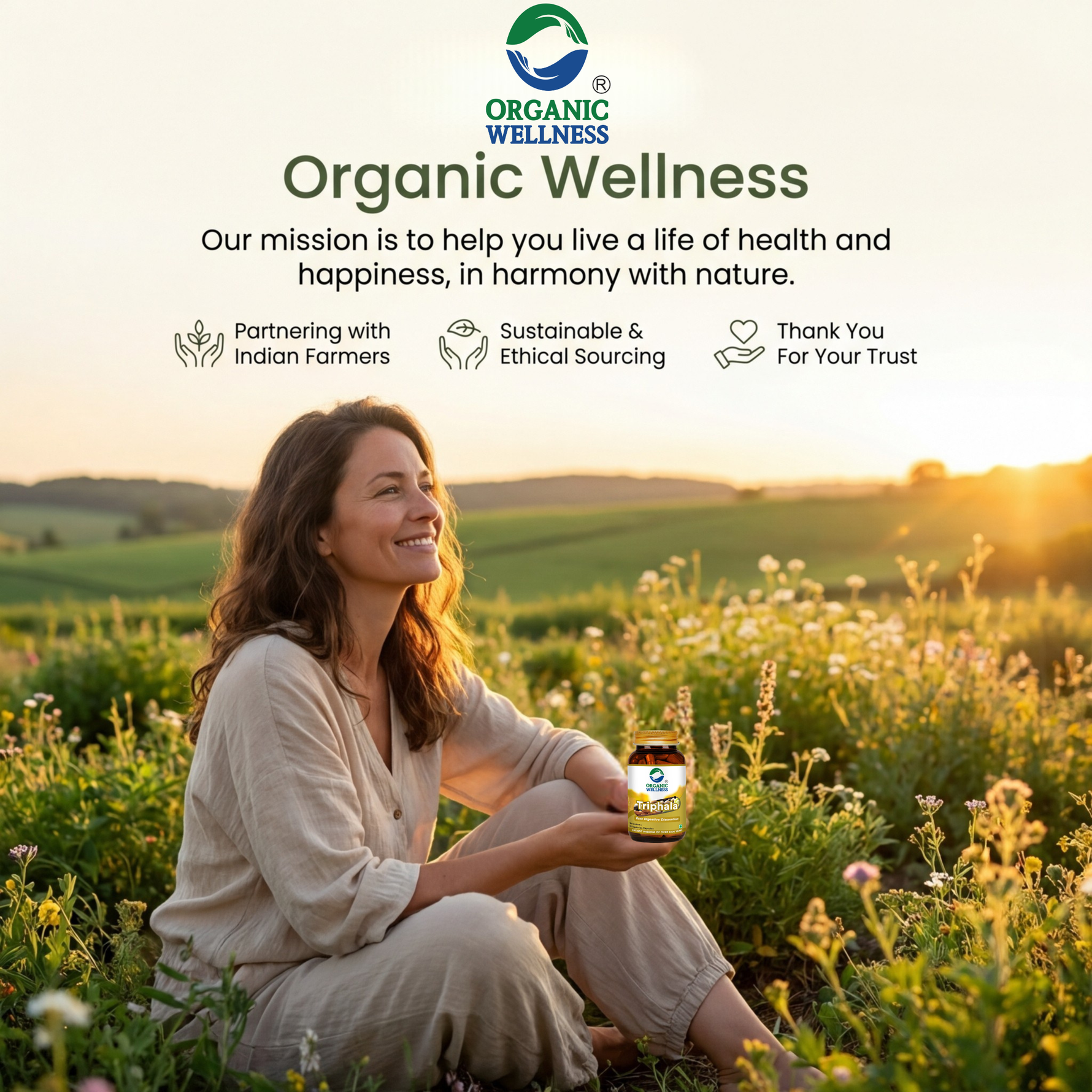 Organic Wellness Triphala Capsules -  90 Capsules