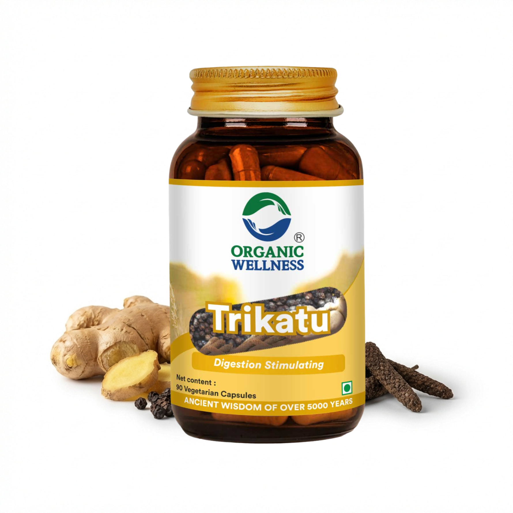 Organic Wellness Trikatu Capsules -  90 Capsules