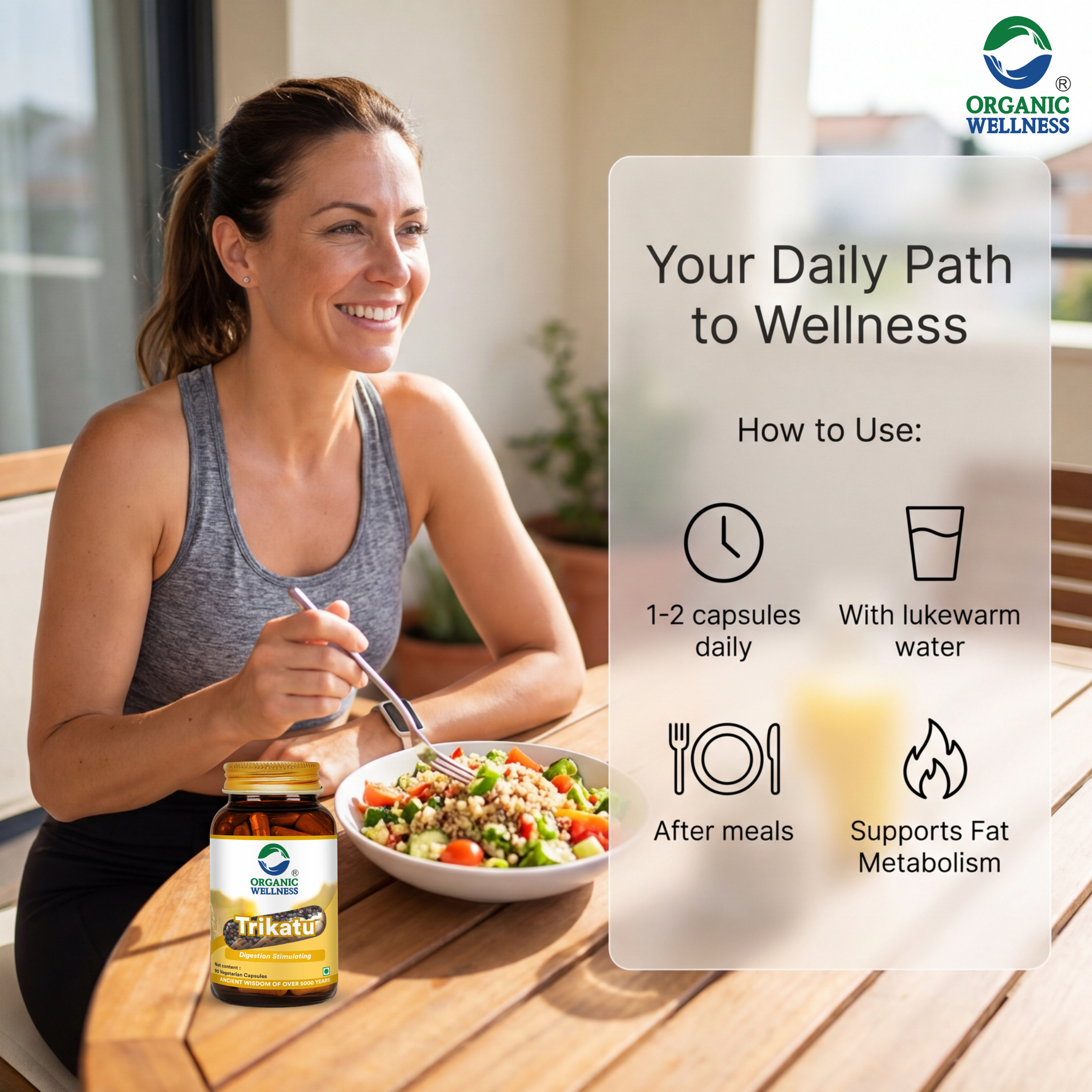 Organic Wellness Trikatu Capsules -  90 Capsules