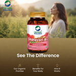Organic Wellness Shatavari A+ Capsules -  90 Capsules