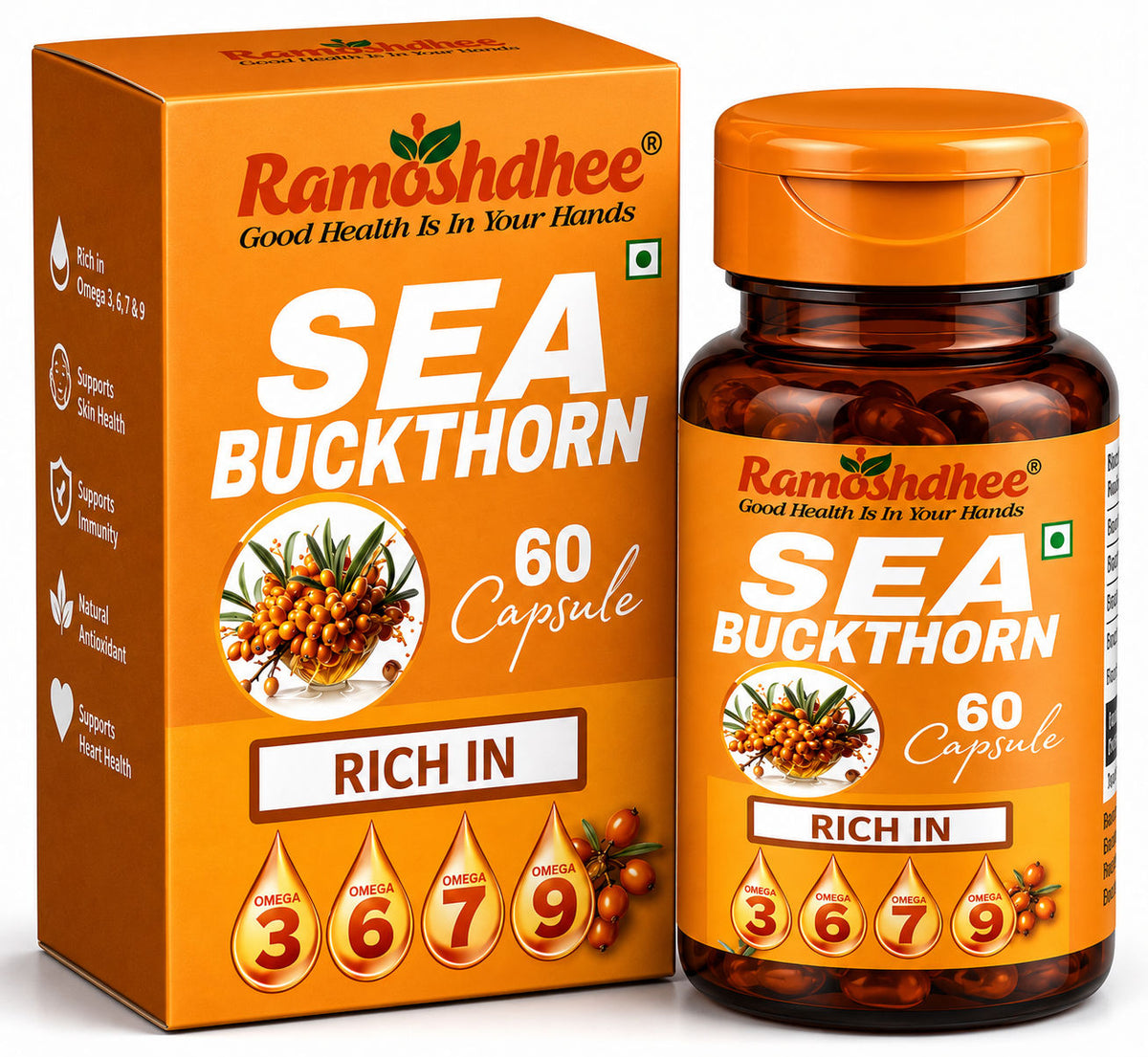 Ramoshdhee Sea Buckthorn Capsules Immunity Formula