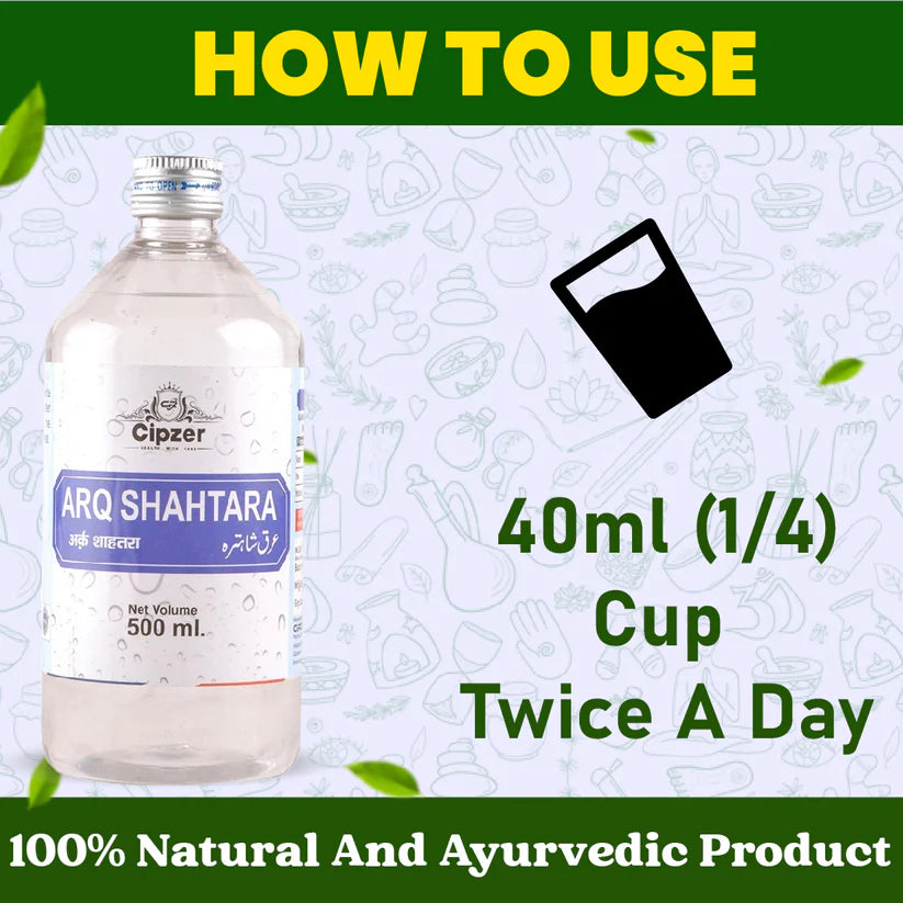Cipzer Arq Shahtara - 500ml | Herbal Blood Purifier for Pimples, Skin Allergy, Acne & Liver Health