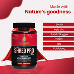 Vedapure Naturals Veda Shred Pro 6x Capsules - Thermogenic Metabolism Support (60 Count)