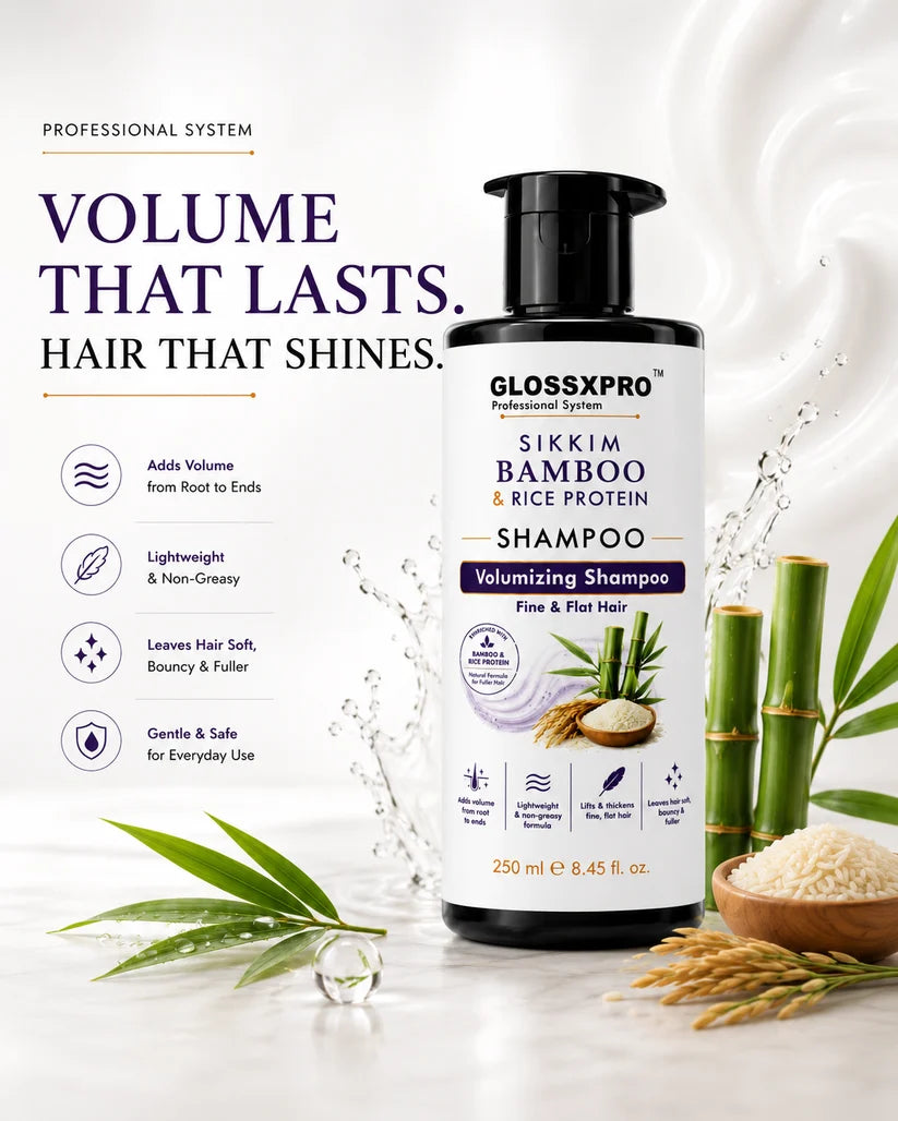 GLOSSXPRO Professional System Sikkim Bamboo & Rice Protein Shampoo