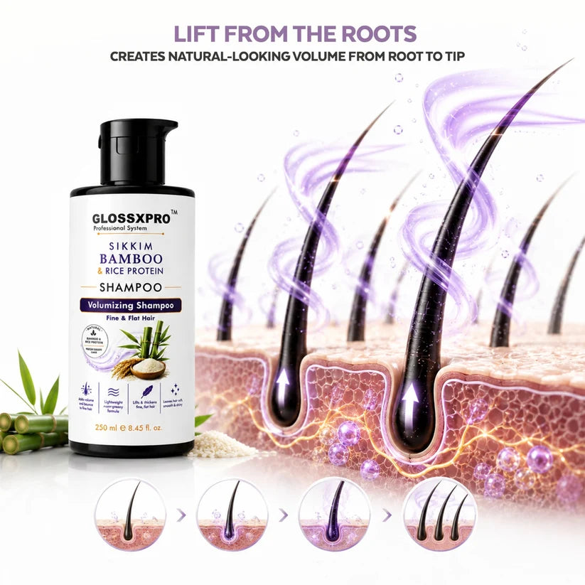 GLOSSXPRO Professional System Sikkim Bamboo & Rice Protein Shampoo