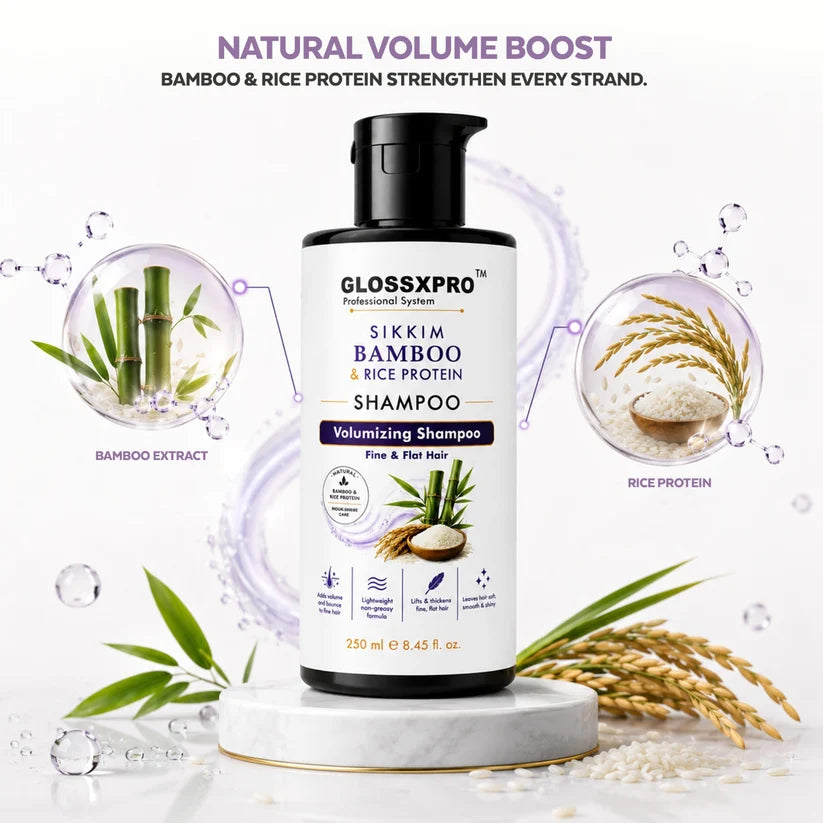 GLOSSXPRO Professional System Sikkim Bamboo & Rice Protein Shampoo