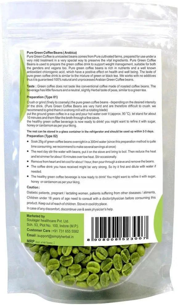 Simply Herbal Arabic Unroasted Green Coffee Beans