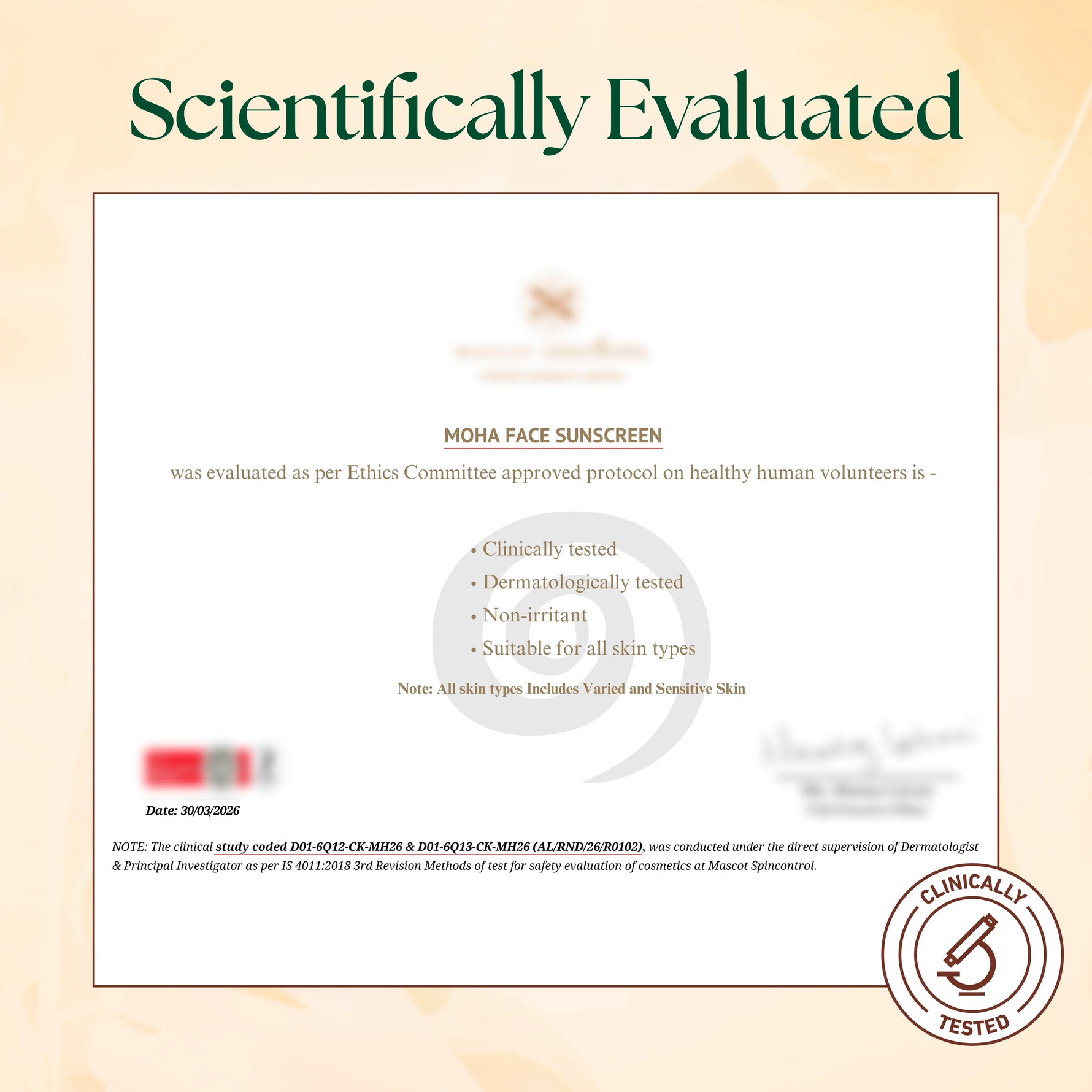Moha: Face Sunscreen SPF 50+ PA++++ (50g)- No White Cast Broad Spectrum Sunscreen Cream