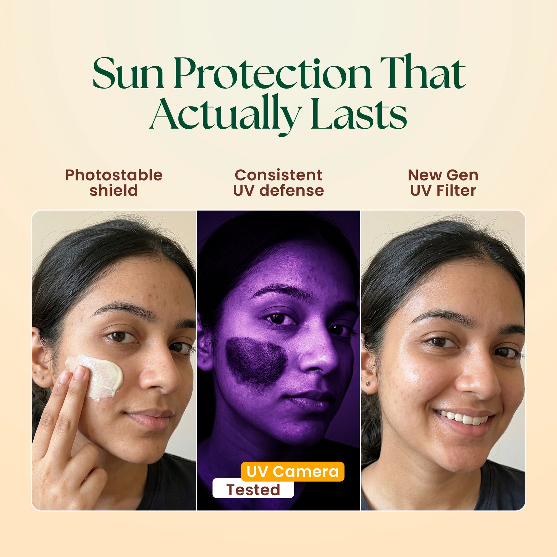 Moha: Face Sunscreen SPF 50+ PA++++ (50g)- No White Cast Broad Spectrum Sunscreen Cream