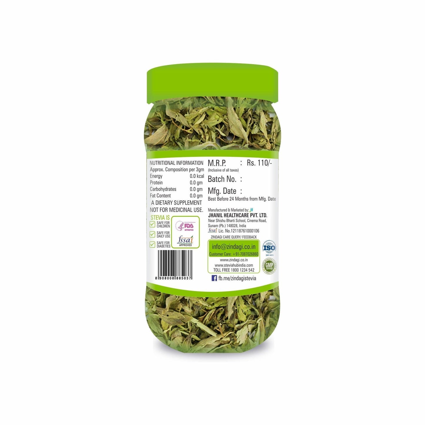 Zindagi Stevia Dry Leaves (35gm Each)