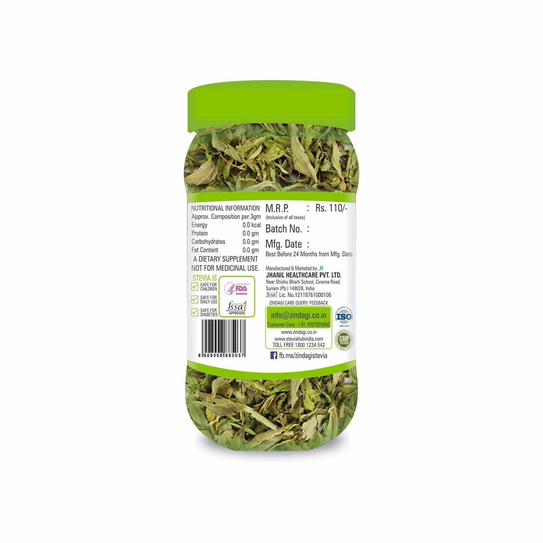 Zindagi Stevia Dry Leaves (35gm Each)