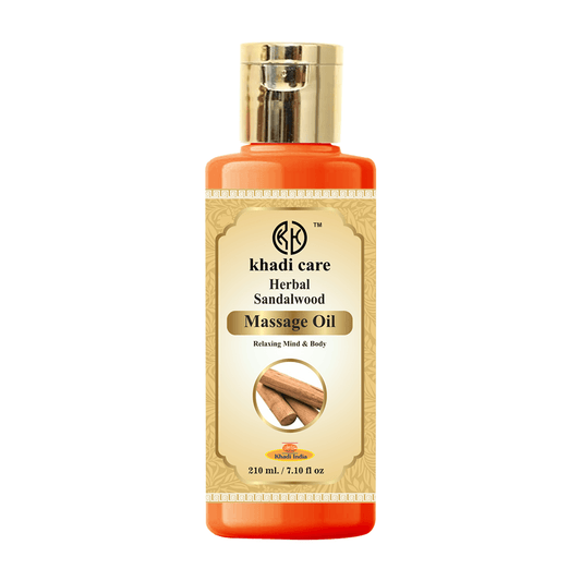 Khadi Pure Herbal Sandalwood Massage Oil - 210ml
