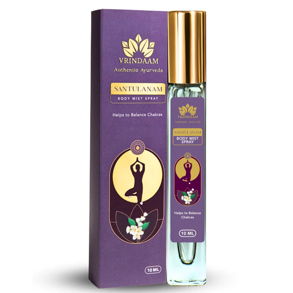 Vrindaam Santulanam Therapeutic and Aromatic Body Mist Spray - 10ml