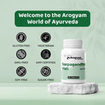 Dr. Satnam’s Arogyam Ayurveda Sarpagandha Vati (A.S.S, 30 Tablets) | Classical Ayurvedic Formulation for Hypertension, Sleep Disorders & Nervous System Support