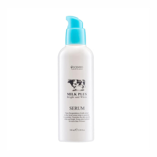Scentio Milk Plus Organic Bright & White Serum | 30 Hours Hydration – 100ML