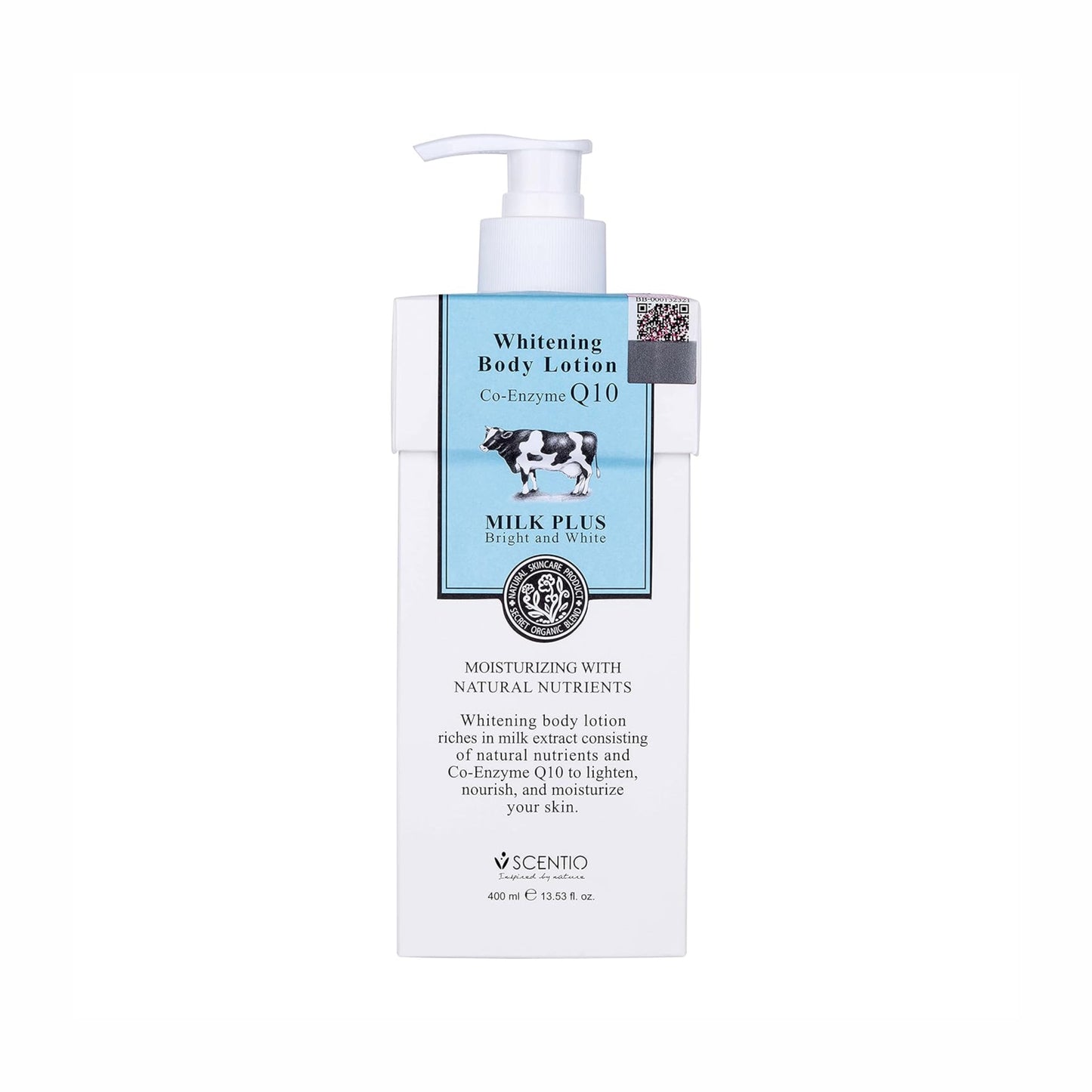 Scentio Milk Plus Body Lotion With Co-Enzyme Q10 400ml – Nourish & Rejuvenate Skin