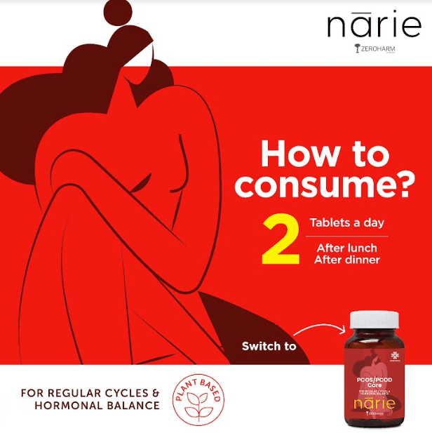 Zeroharm Sciences Narie PCOS/PCOD Care Tablet