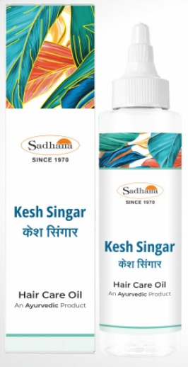 Sadhana Kesh Singar Hair Oil - 100ml | Ayurvedic Herbal Therapy for Hair Growth, Dandruff Control & Scalp Care