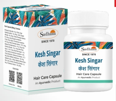 Sadhana Kesh Singar Capsule (30 Capsules) | Ayurvedic Hair Growth, Root Nourishment & Anti-Hair Fall Formula