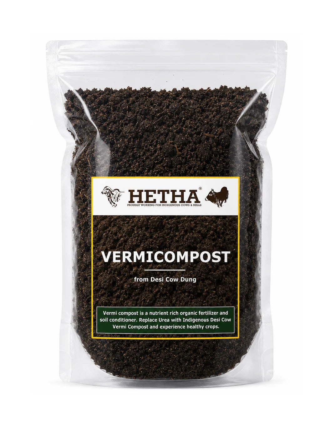 Hetha Vermicompost from Desi Cow Dung - 2kg