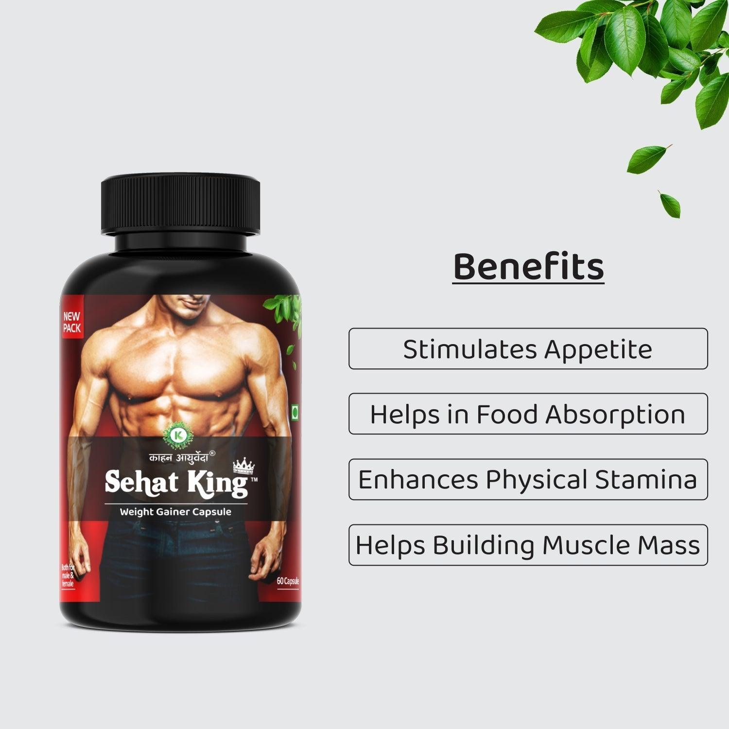 Kaahan Ayurveda Sehat King Capsule Weight Gainer
