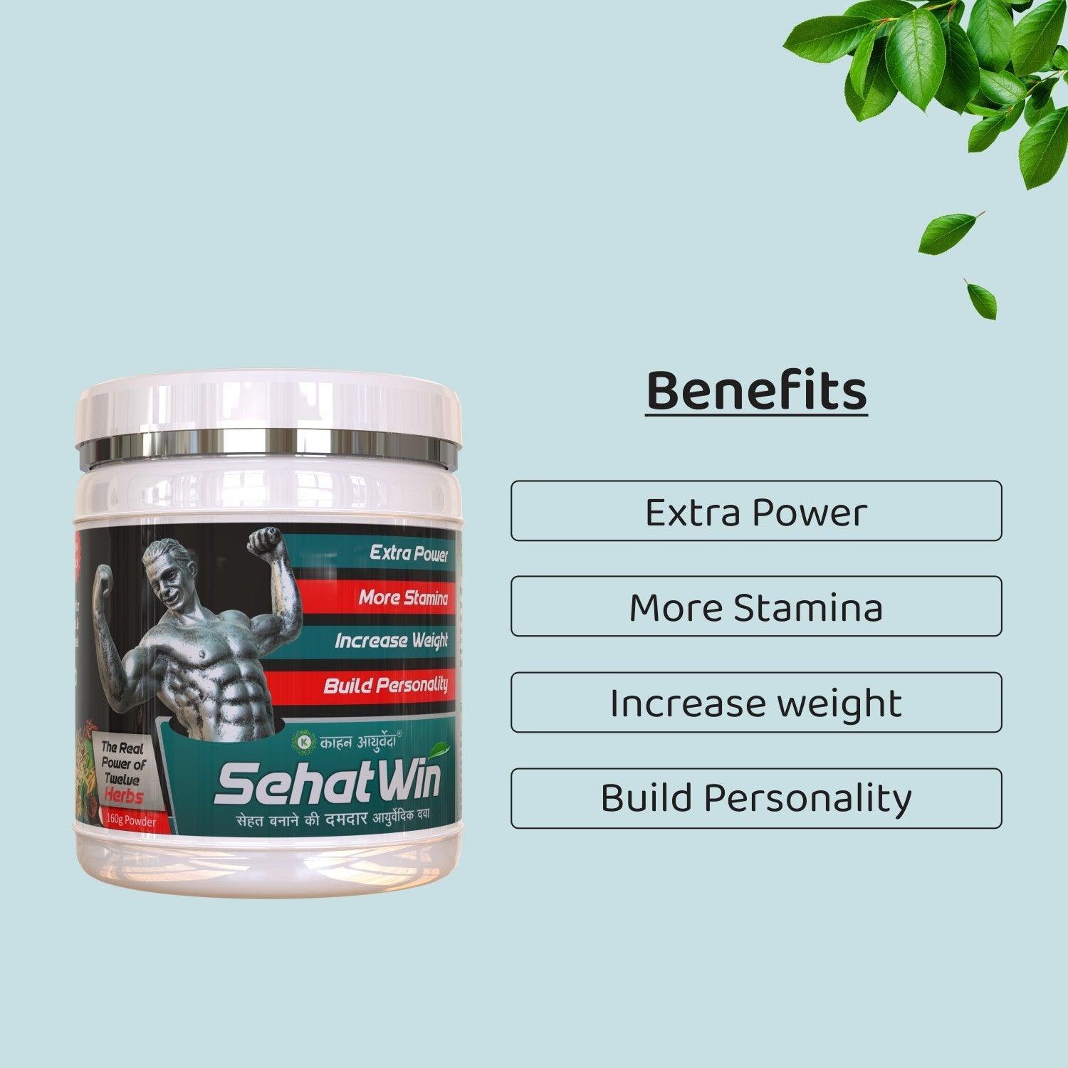 Kaahan Ayurveda SehatWin (Weight Gainer) Powder - 160gm Powder