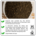 Radhika's Fine Teas Revvs Up Metabolism Lanka Sencha Green Tea (50g) | Single-Origin Whole Leaf Green Tea for Weight Loss, Fat Burn & Sustained Energy